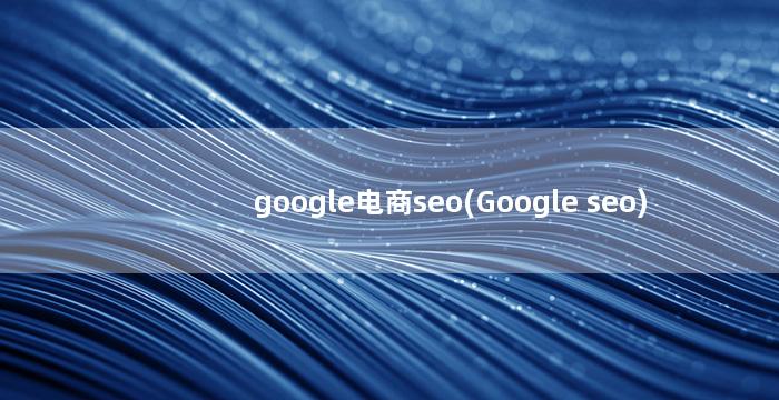 google电商seo(Google seo)